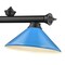 Z-Lite Cordon 3 Light Billiard, Matte Black & Electric Blue 2306-3MB-MEB - alternate 4